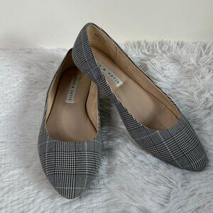 Kelly & Katie women's flat shoes with houndstooth & plaid design